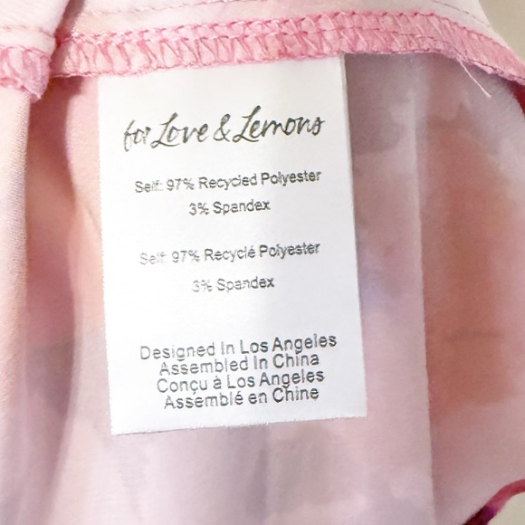 🛍️NWT For Love & Lemons Huda Satin Floral Free People Rosette Maxi Gown small - Picture 9 of 9